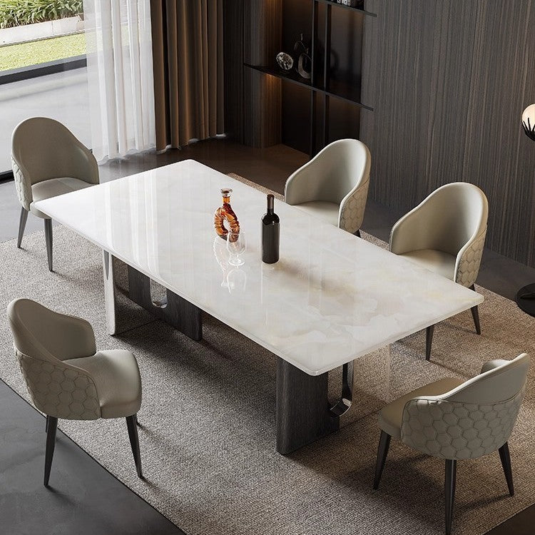 Luxury Stone-Top Dining Table