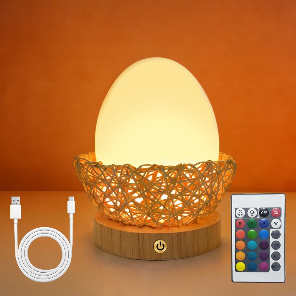 Glow-Nest Colour-Changing Night Light/ Bird Egg