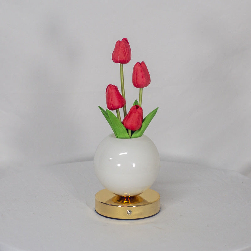 BloomGlow Tulip Touch Dimmable Table Lamp