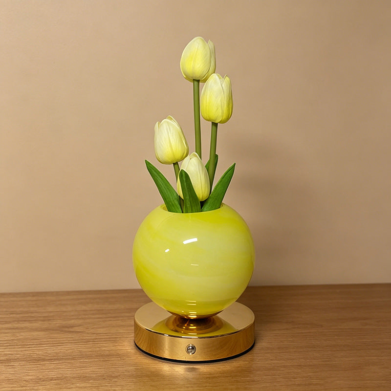 BloomGlow Tulip Touch Dimmable Table Lamp
