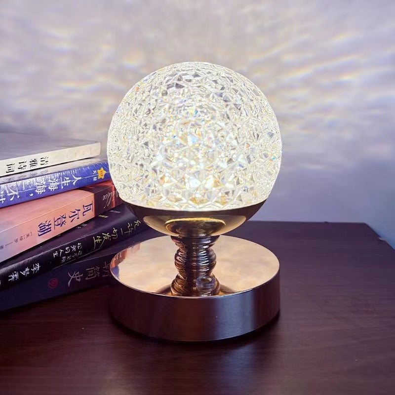 Crystal Sphere Touch Ambient Table Lamp