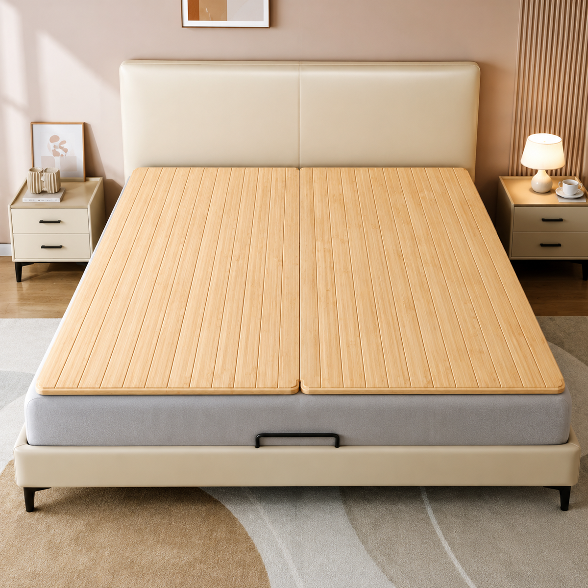 Foldable Solid Wood Hard Bed Board