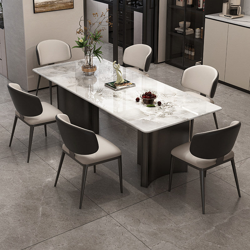 Aurelia Natural Marble Dining Table