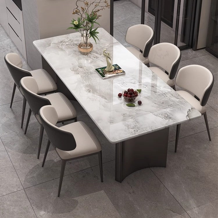 Aurelia Natural Marble Dining Table