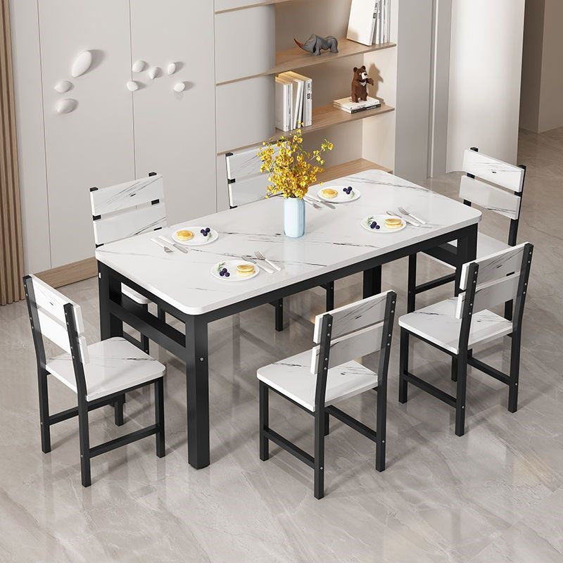 Monroe Marble-Look Dining Table