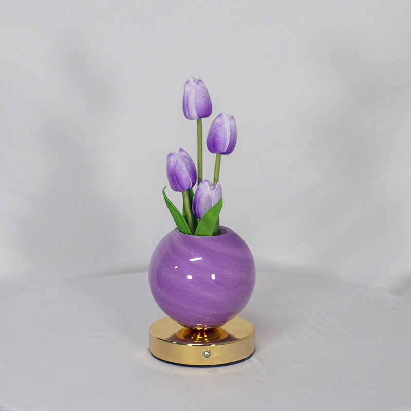 BloomGlow Tulip Touch Dimmable Table Lamp