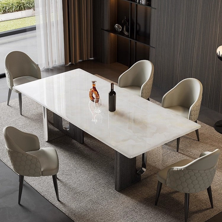 Luxury Stone-Top Dining Table