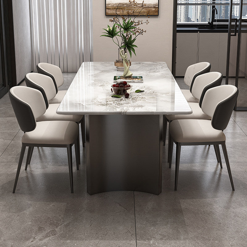 Aurelia Natural Marble Dining Table