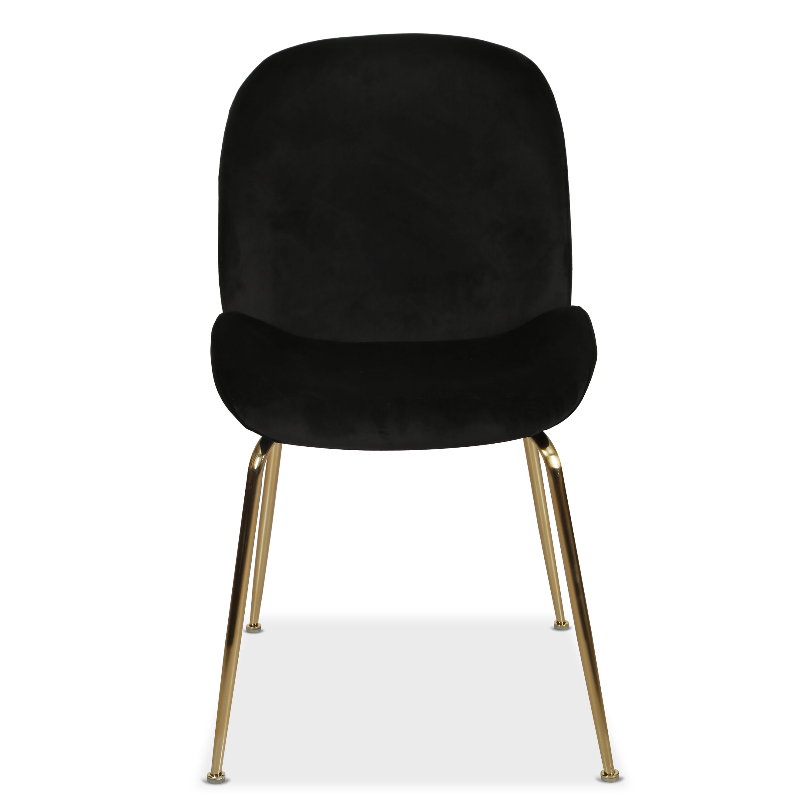 Asta Dining Chair Black Velvet  And Gold Frame