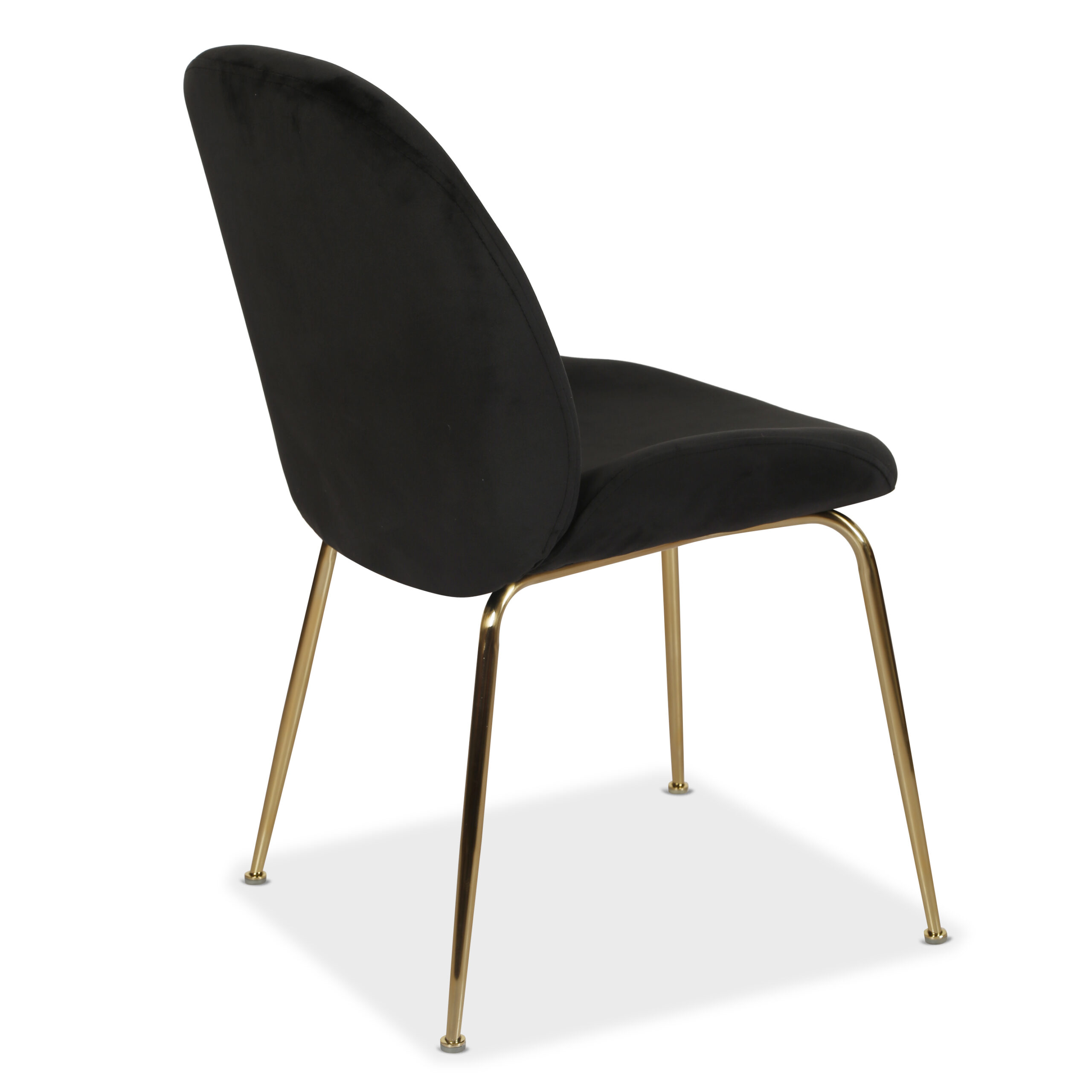 Asta Dining Chair Black Velvet  And Gold Frame