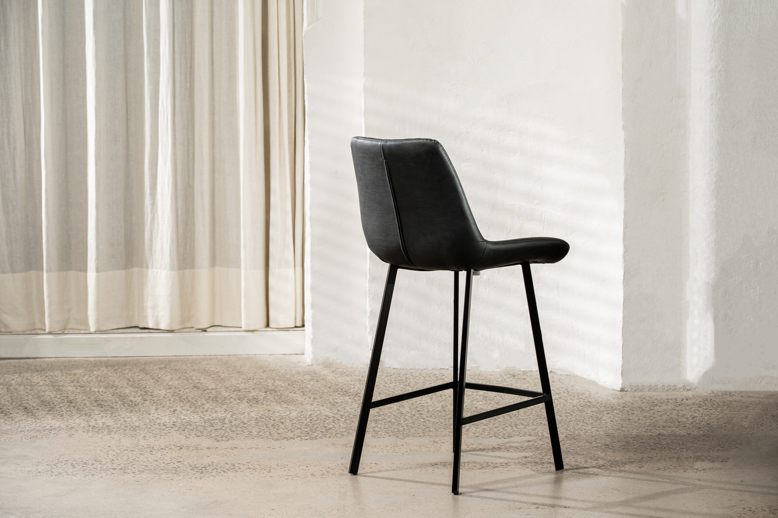 Flynn Bar Stool Black