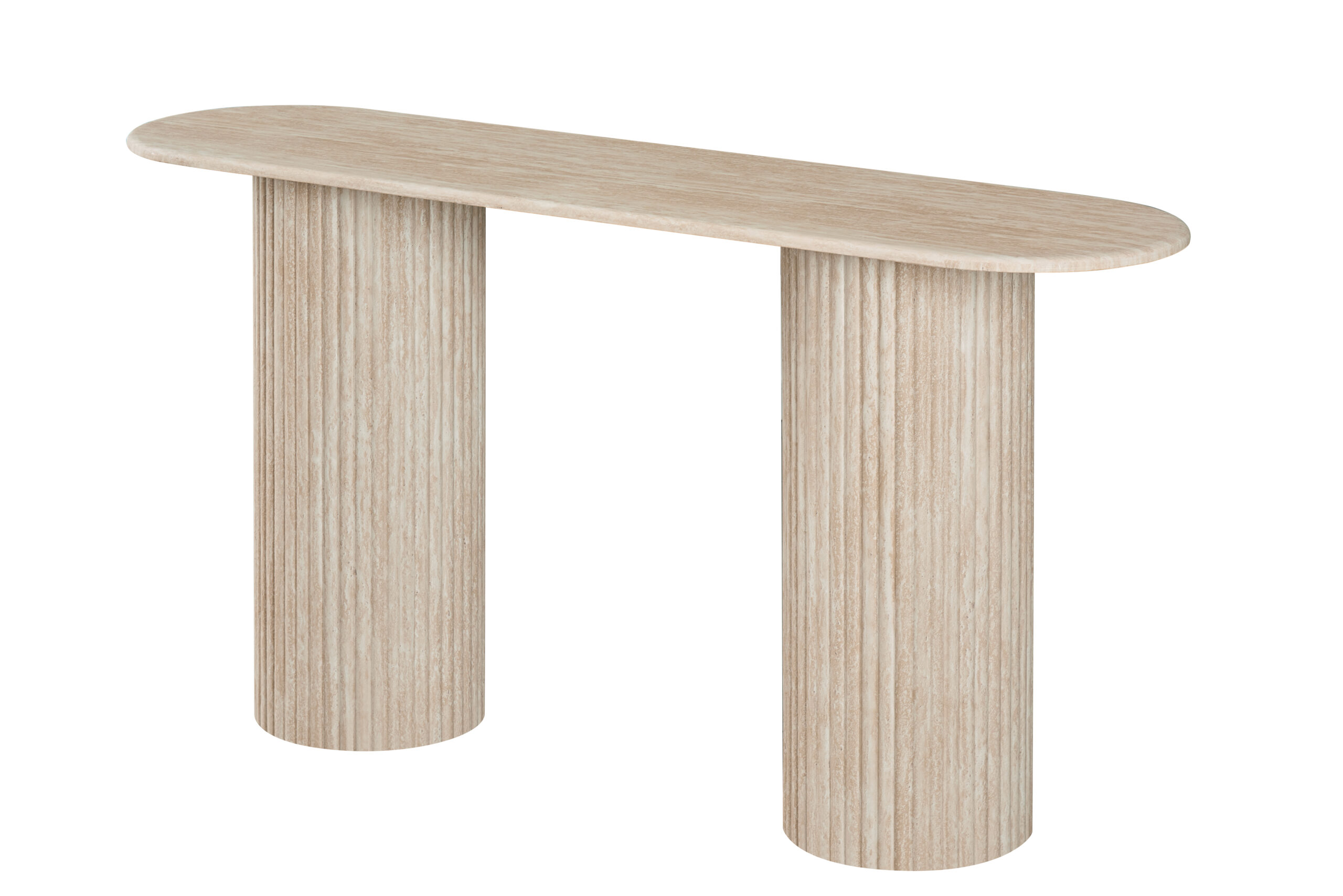 Pompeii Console Table Travertine
