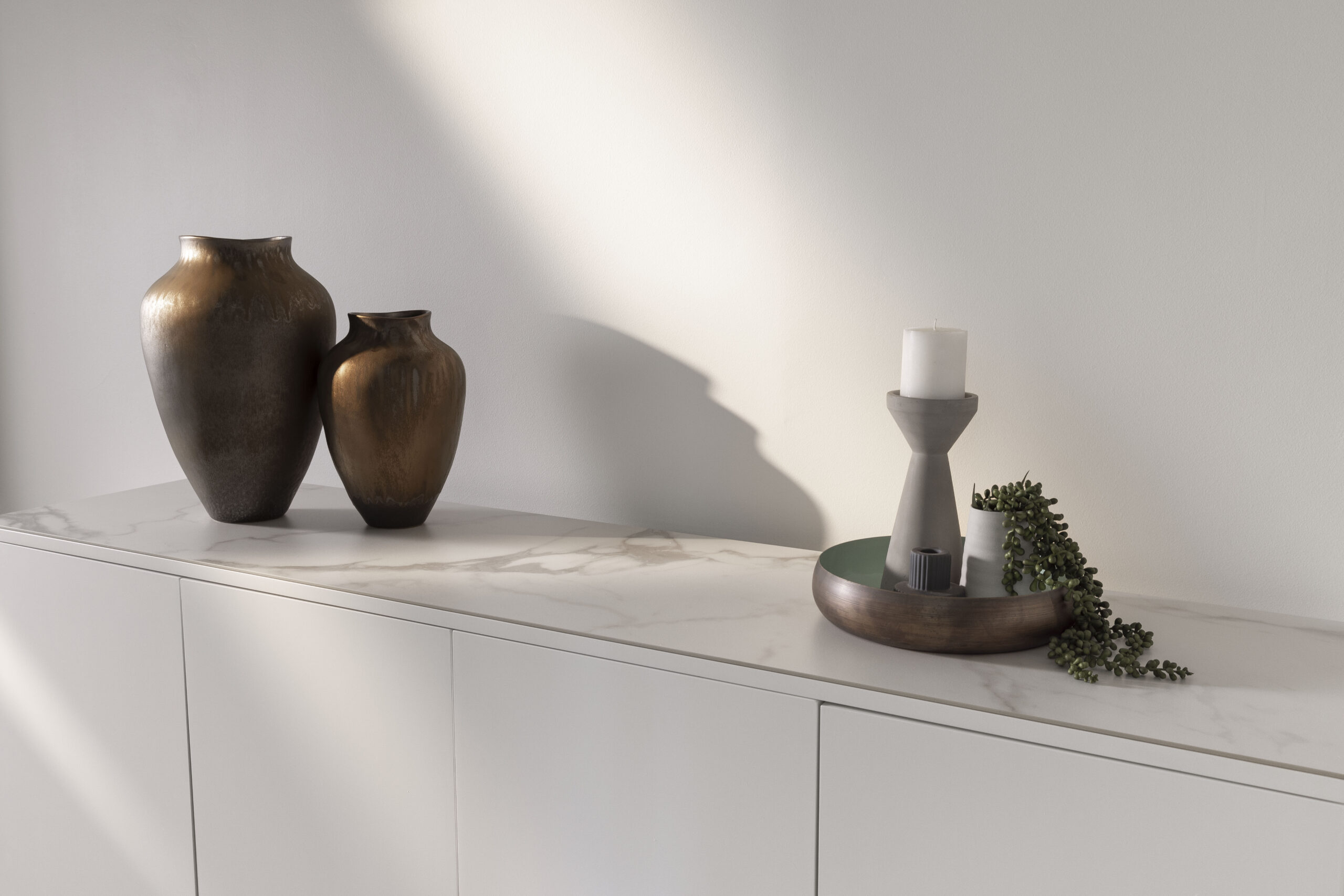 Symphony Buffet Marmo Ceramic / White